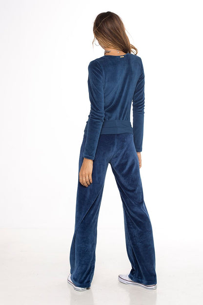 Velour Bodysuit Indigo - Skemo