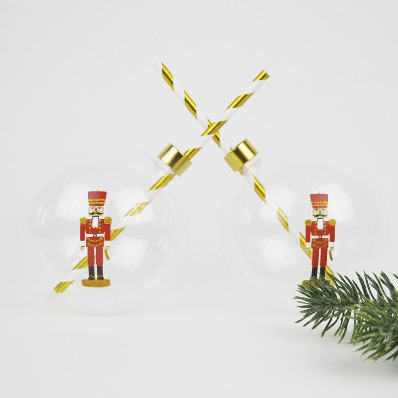 Nutcracker Ornament Drinking Glass Set - 8 Oak Lane