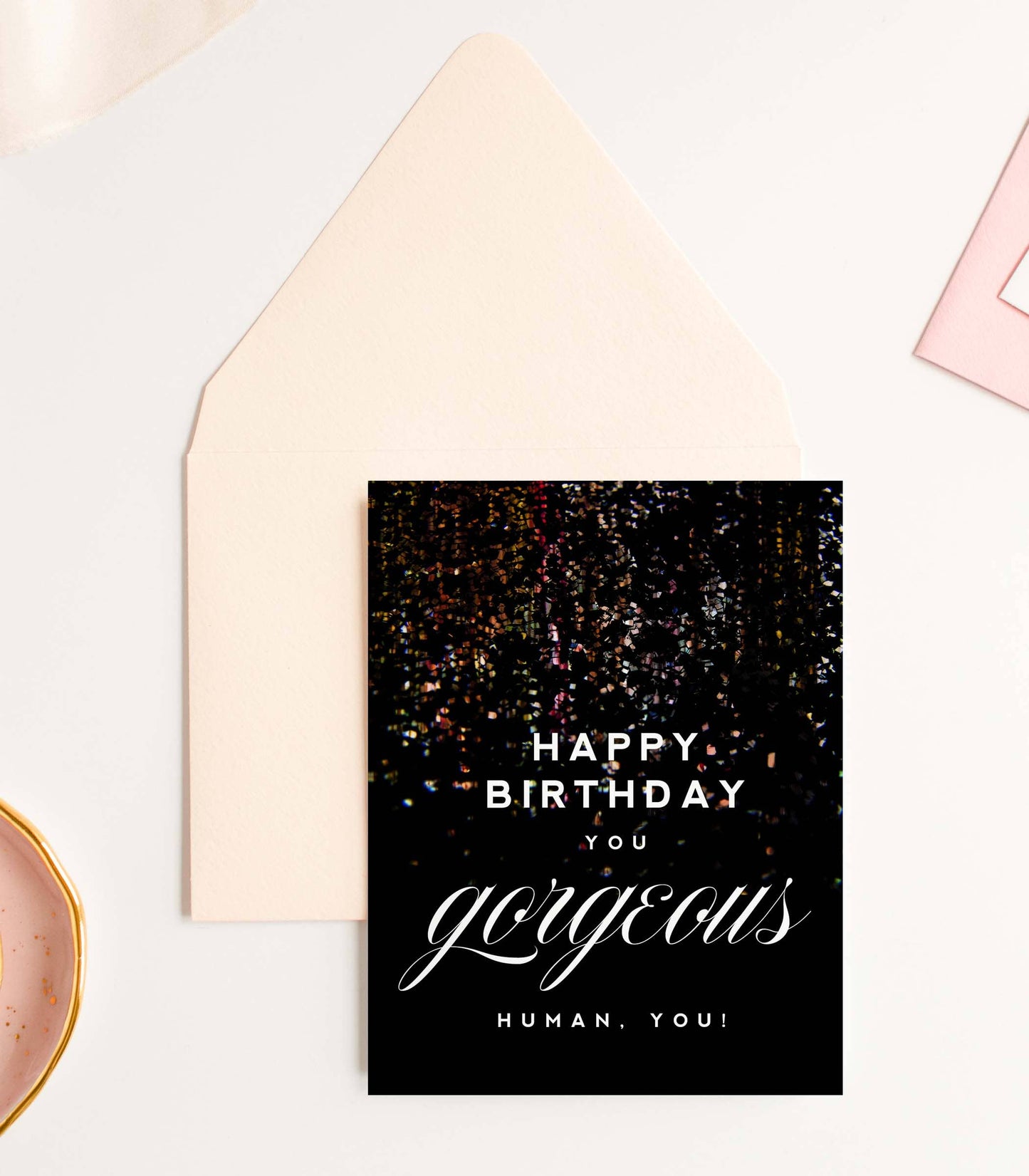 Happy Birthday Gorgeous Stylish Birthday Greeting Card - Kitty Meow Boutique