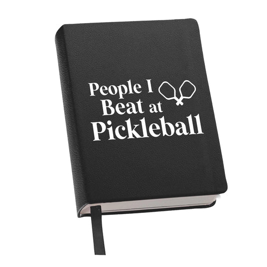 Journal People I Beat At Pickleball Black - Toss Designs