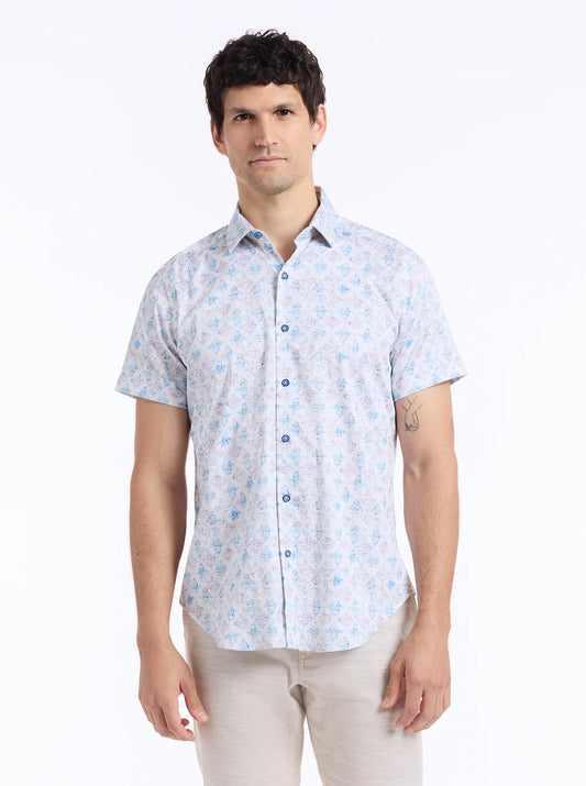 Greatorex Short Sleeve Button Down Shirt Multi - Robert Graham