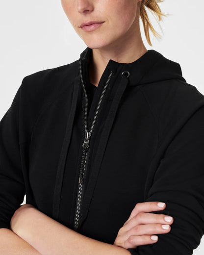 AirEssentials Full Zip Hoodie Very Black - SPANX