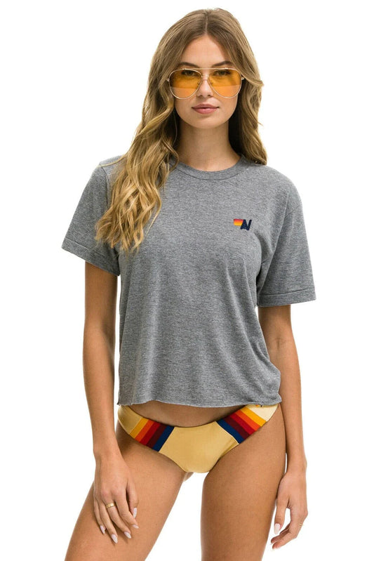 Basic Boyfriend Tee Heather Grey - Aviator Nation