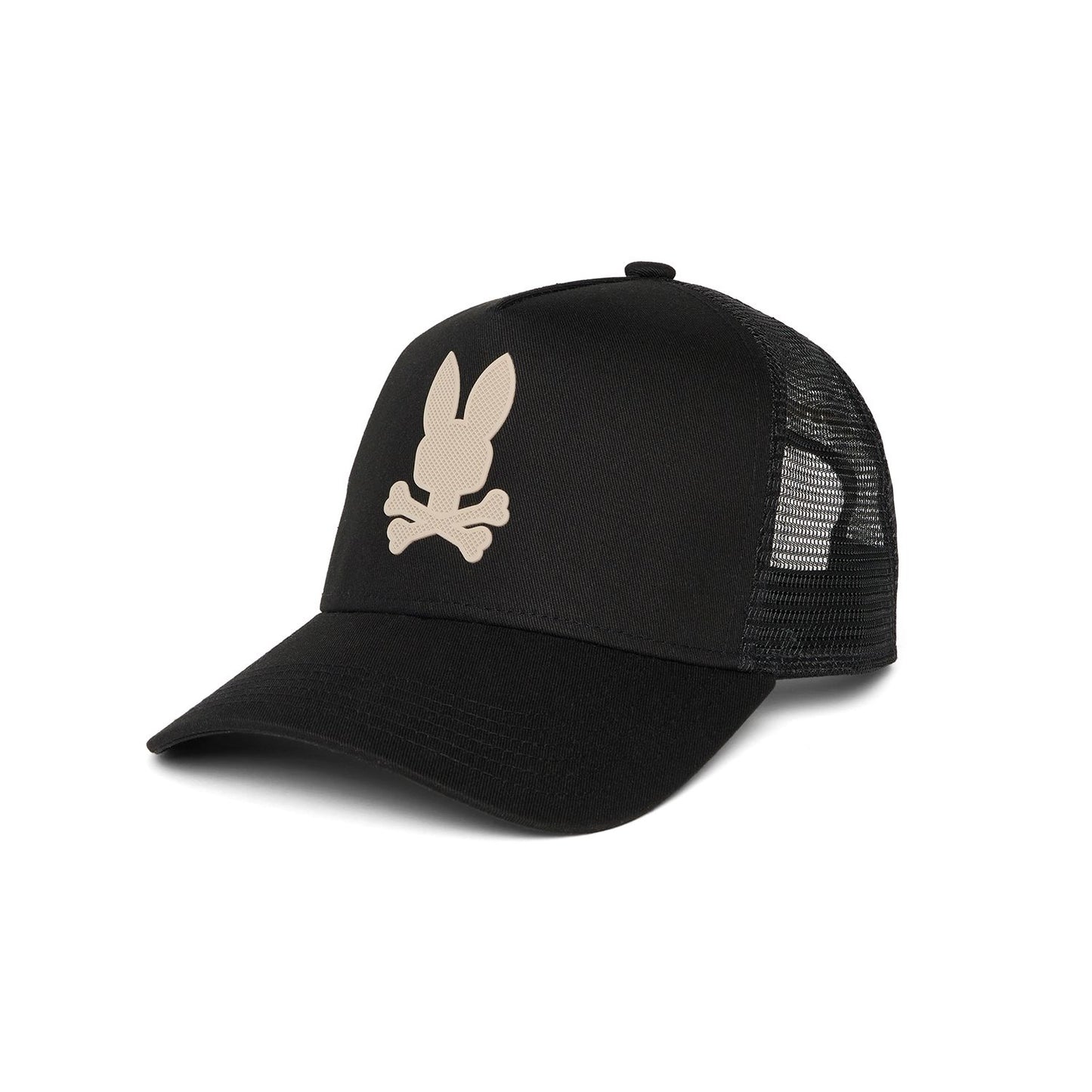 Men's Riviera Trucker Cap Black - Psycho Bunny