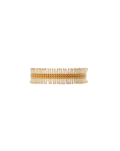 Handwoven Beaded Noor Bracelet Mint - Mayana Designs