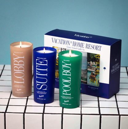 Home Resort Three Candle Set - Vacation