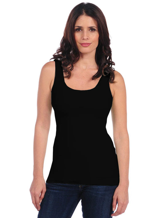 Smooth Tank Black - Tees By Tina
