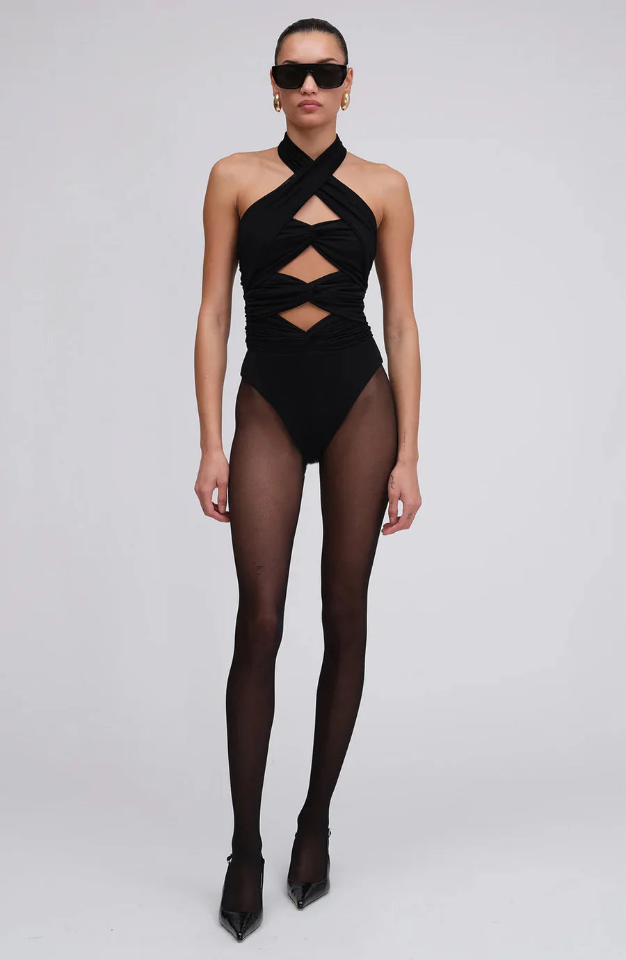 Ron Bodysuit Jet Black - Ronny Kobo