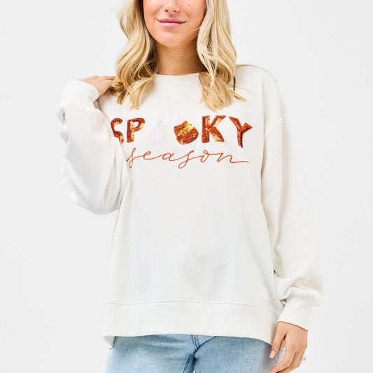Spooky Season Sweatshirt White - Mary Square