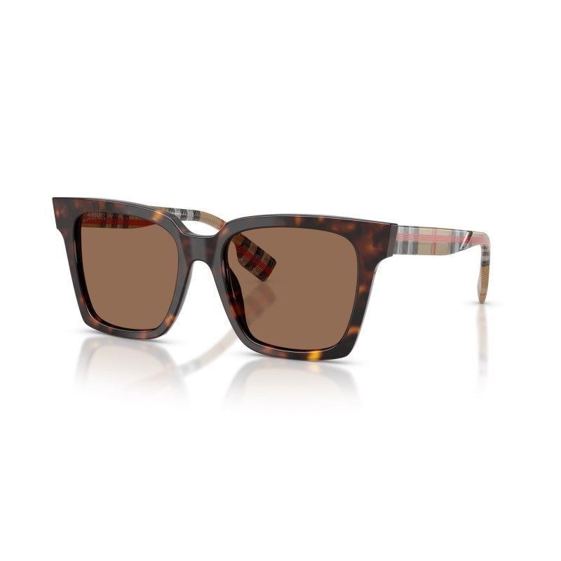 Maple Square Sunglasses Dark Havana - Burberry