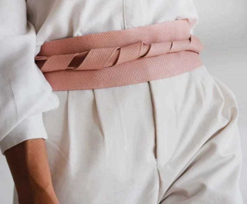 Wrap Belt Pink Python - ADA