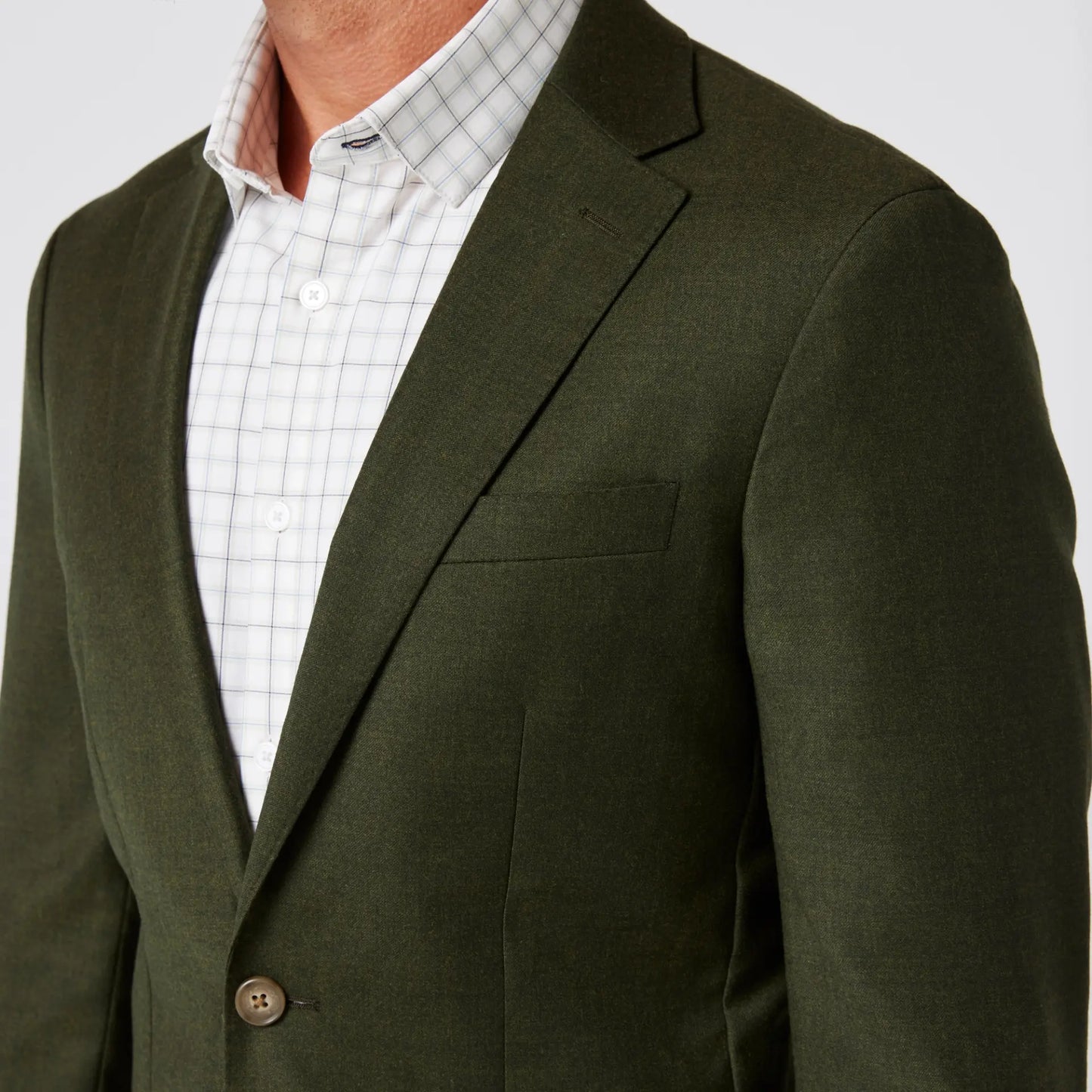 Lavelle Midweight Blazer Dark Olive Heather - Mizzen + Main