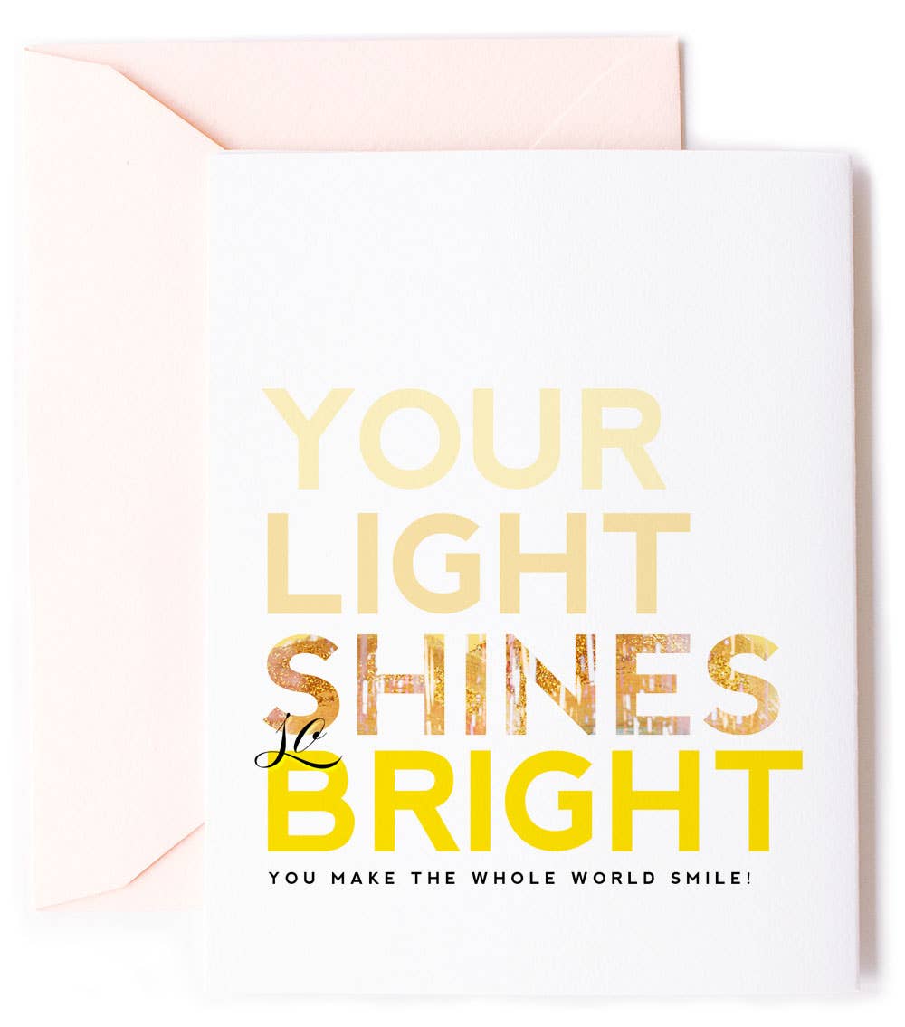 Summer Light Shines Bright Sweet Friendship Greeting Card - Kitty Meow Boutique