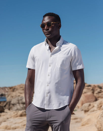 Leeward Short Sleeve White - Mizzen + Main