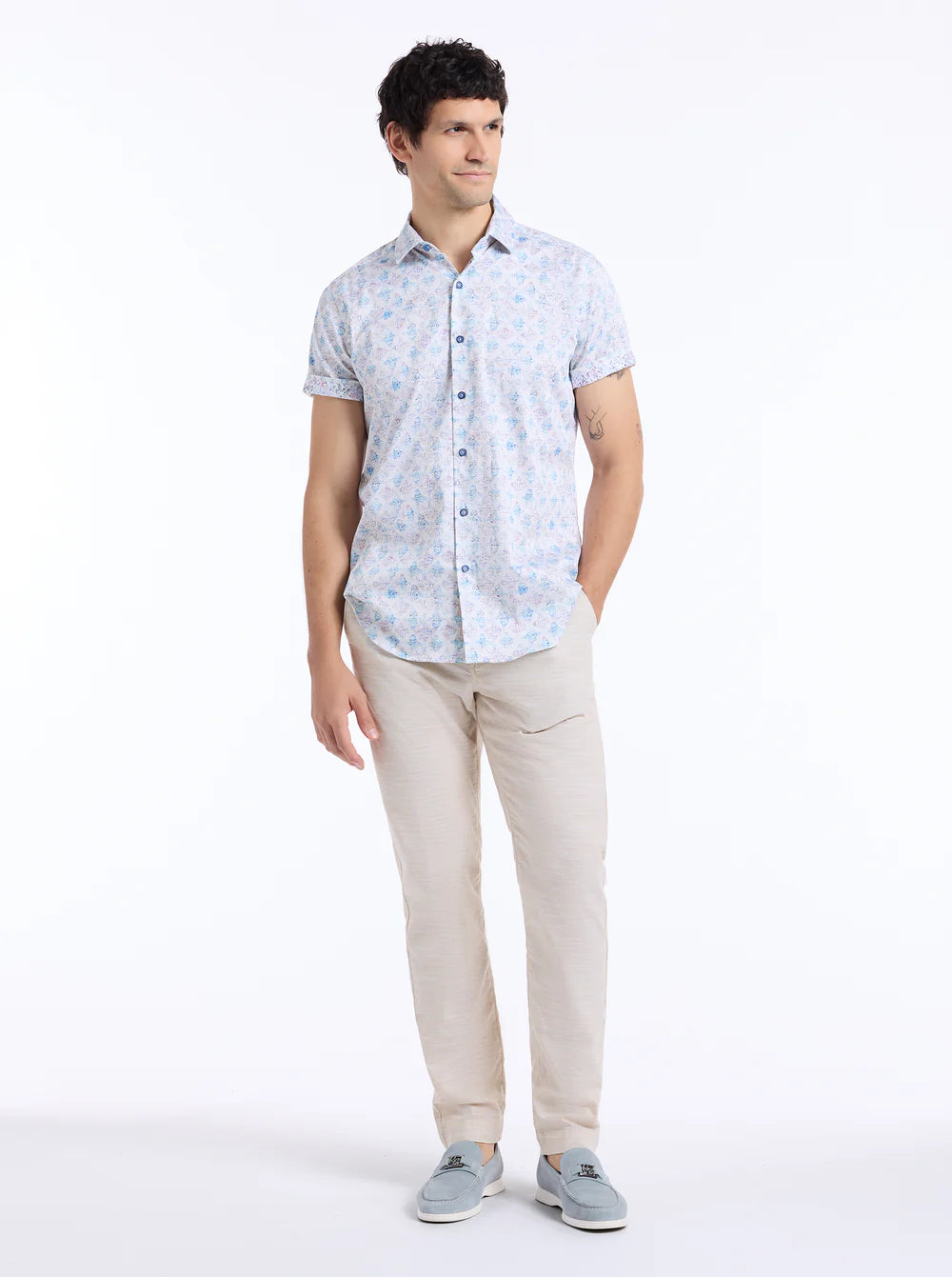 Greatorex Short Sleeve Button Down Shirt Multi - Robert Graham