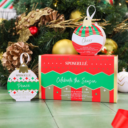 Celebrate The Season | Holiday Ornament Gift Set - Spongelle