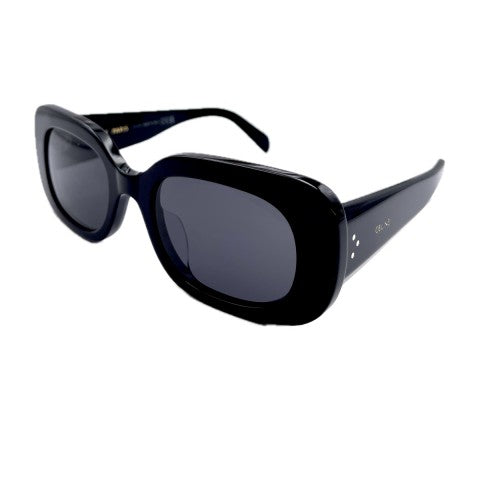 Bold 3 Dot Shiny Black Smoke Sunglasses - CELINE