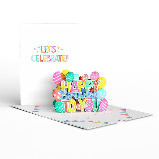 Let's Celebrate Birthday Pop-Up Card - Lovepop Cards