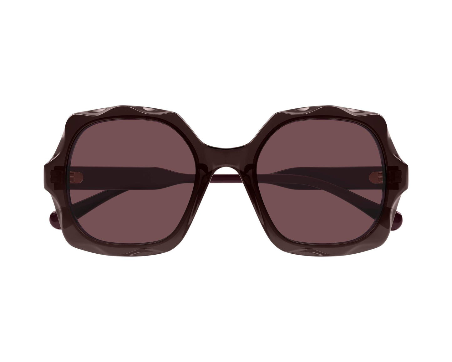 Oversized Sunglasses Violet/Burgundy - Chloé
