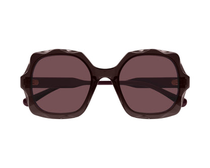 Oversized Sunglasses Violet/Burgundy - Chloé