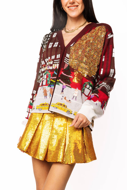 Rockefeller Center Cardigan Multi - Queen Of Sparkles