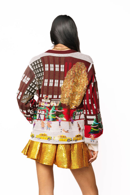 Rockefeller Center Cardigan Multi - Queen Of Sparkles