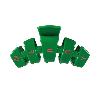 Classic Medium Claw Clip Merry Everything - TELETIES