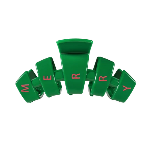 Classic Medium Claw Clip Merry Everything - TELETIES