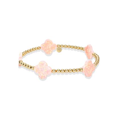 Clover Large Beaded Opal Bracelet - Bara Boheme