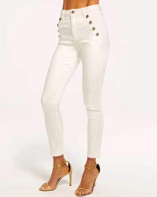 Helena High-Rise Skinny Jean White - Ramy Brook