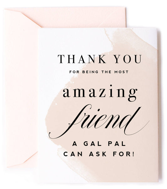 Thank You Amazing Friend Greeting Card - Kitty Meow Boutique