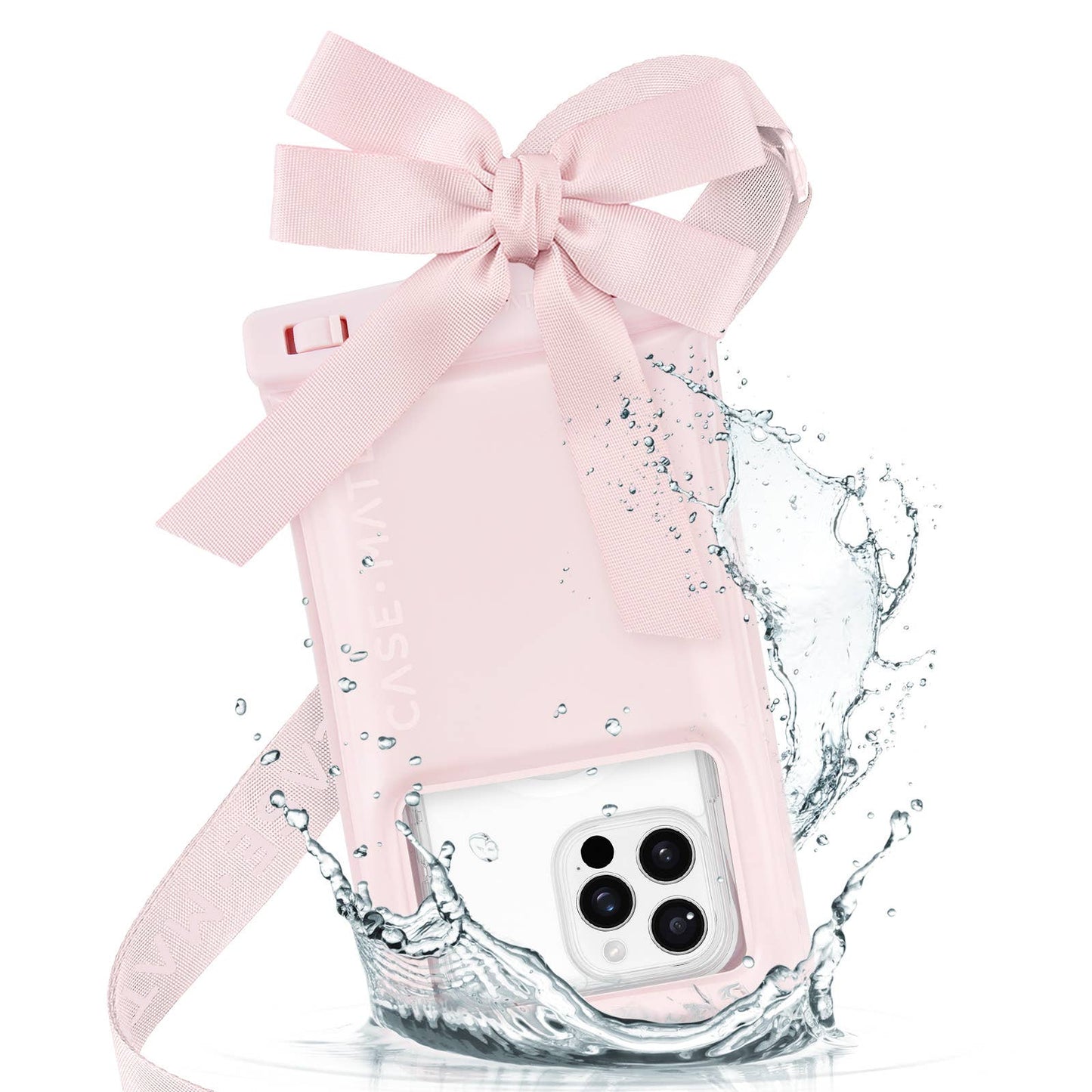 Waterproof Floating Pouch Ballet Pink Bow - Case-Mate