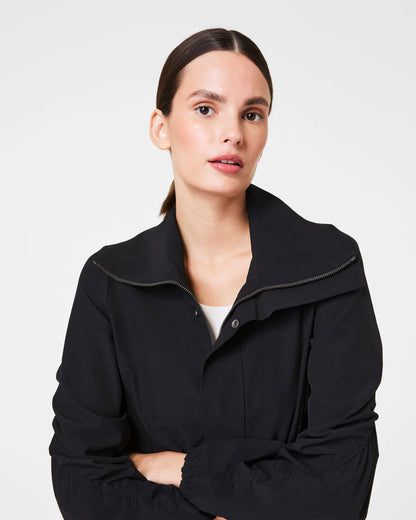 On The Move Cinched Jacket Very Black - SPANX