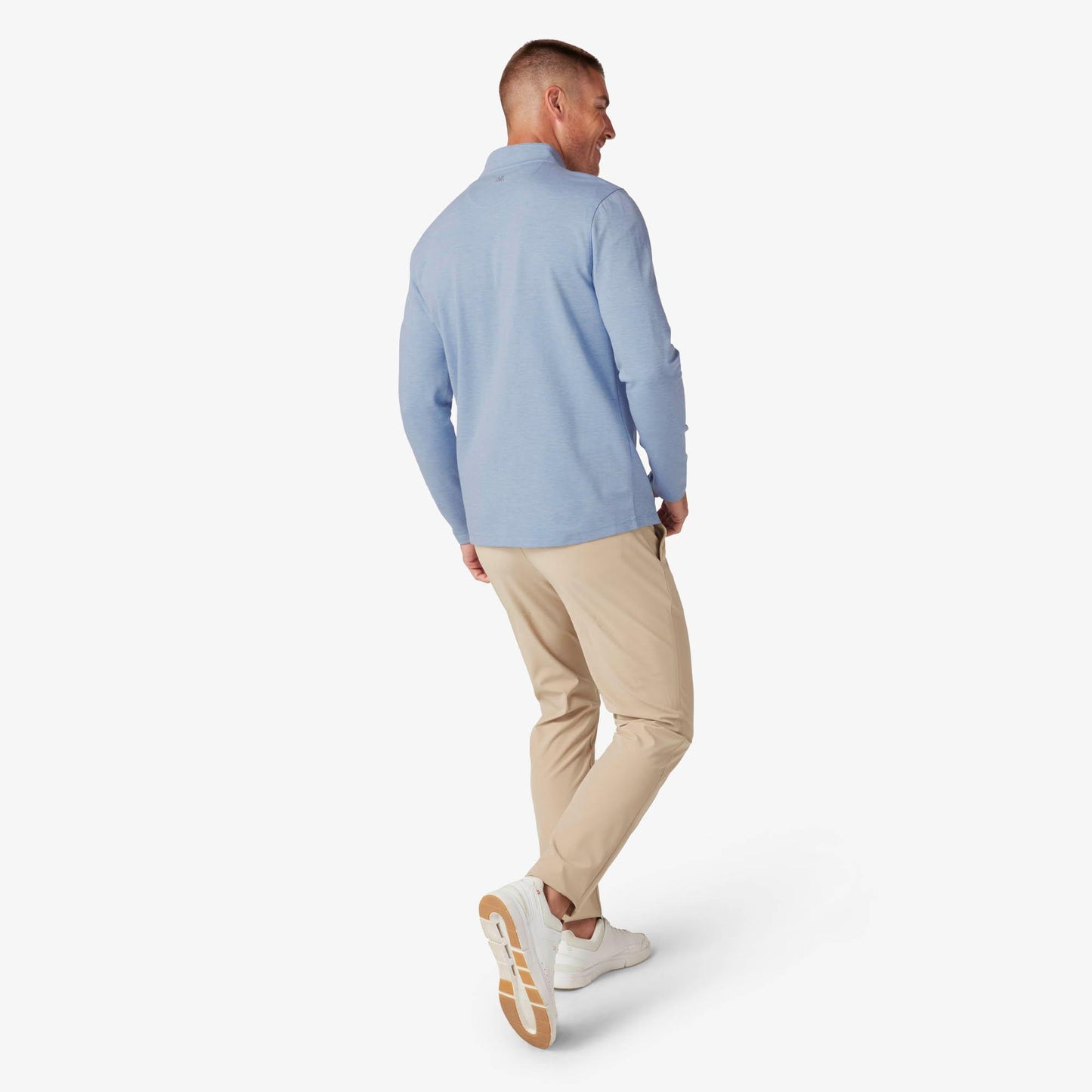 ProFlex Quarter Zip Blue Lustre Heather - Mizzen + Main