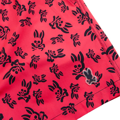 Groves All Over Print Swim Trunk Diva Pink - Psycho Bunny