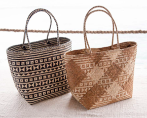 Mickey Straw Bag Brown - Mare Sole Amore