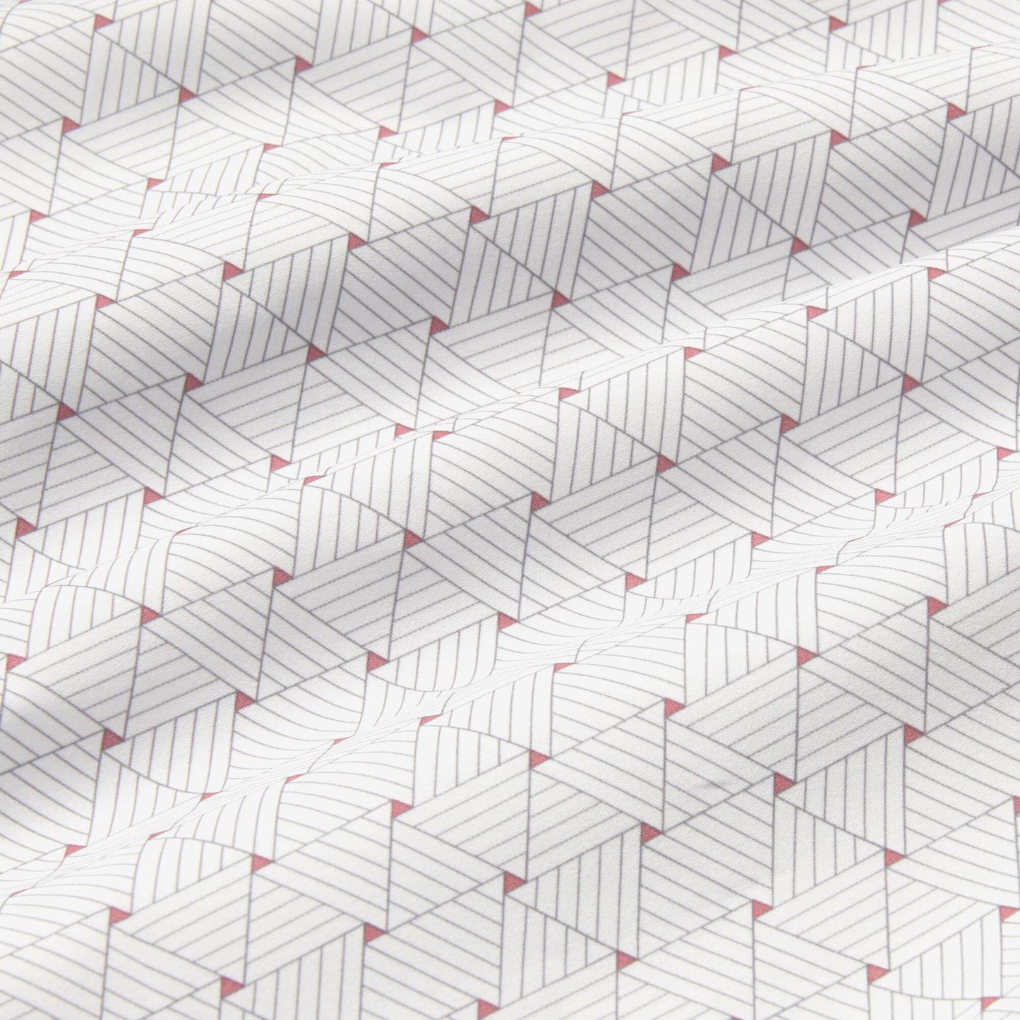 Leeward Long Sleeve Dress Shirt White Linear Triangle - Mizzen + Main