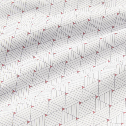 Leeward Long Sleeve Dress Shirt White Linear Triangle - Mizzen + Main