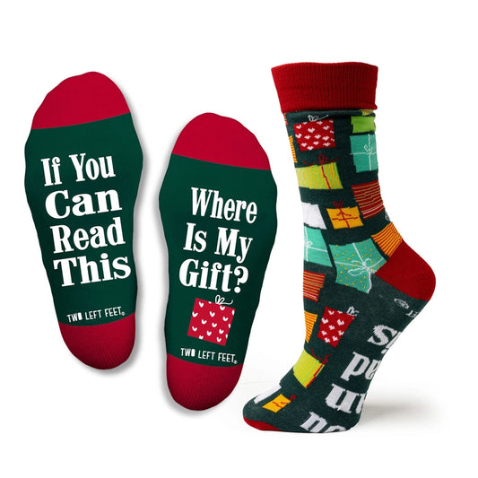 Where Is My Gift Christmas Socks - Two Left Feet