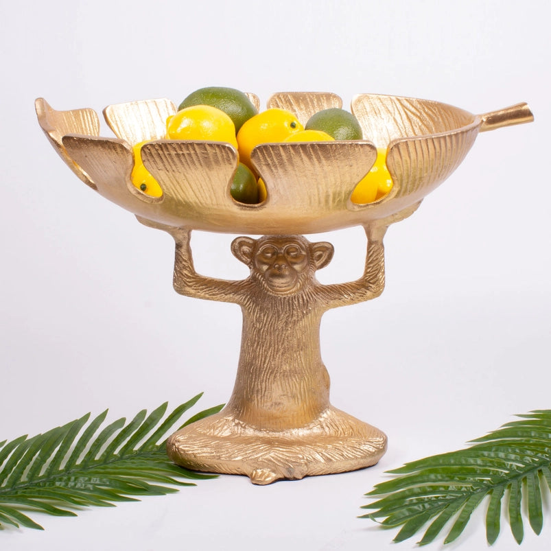 Monkey Decorative Bowl Gold - 8 Oak Lane