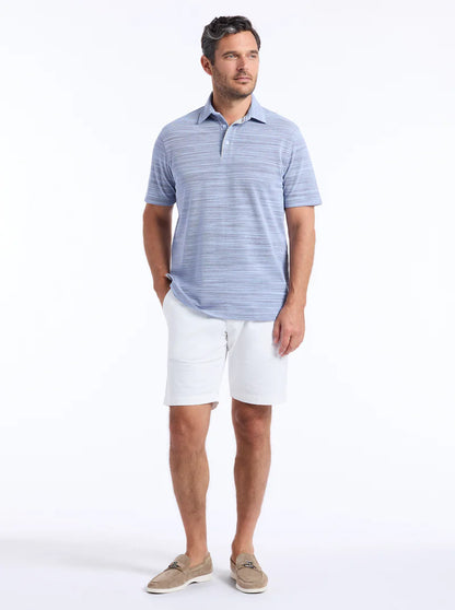 Bogner Short Sleeve Polo Light Blue - Robert Graham