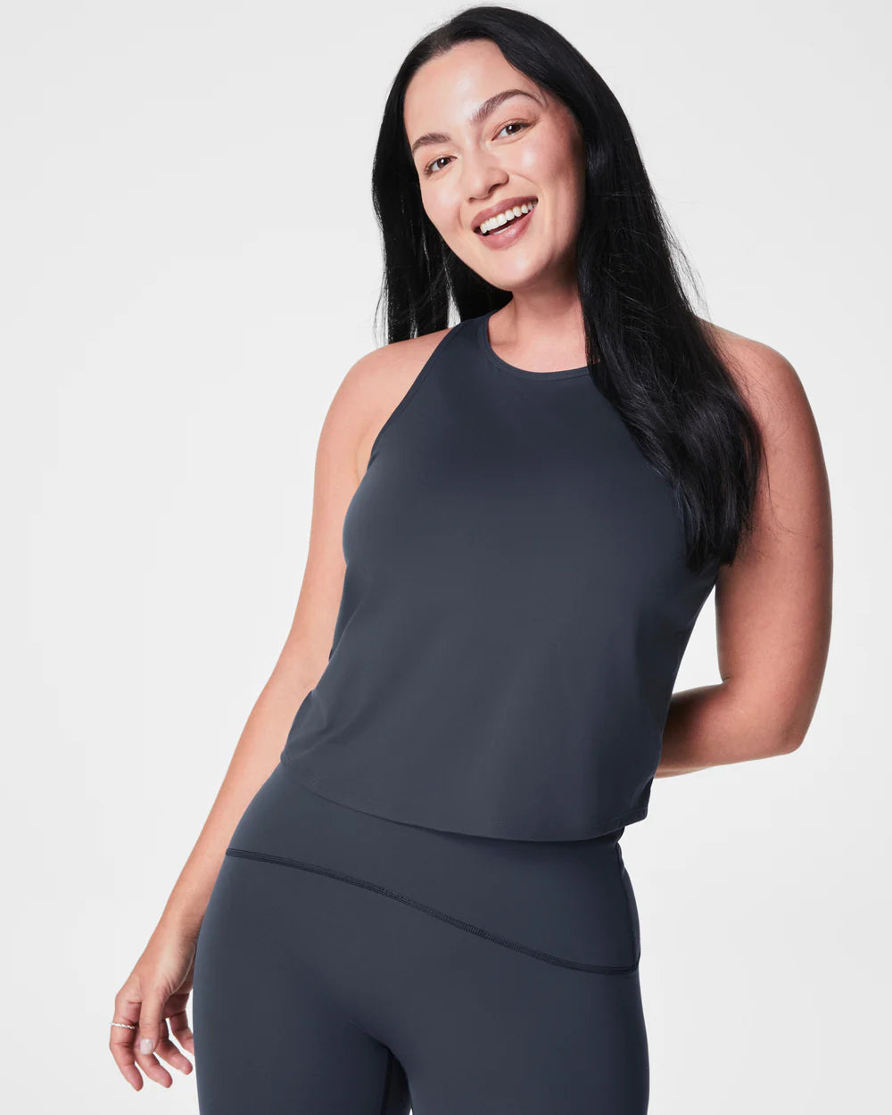 Butter Keyhole Tank Dark Storm - SPANX