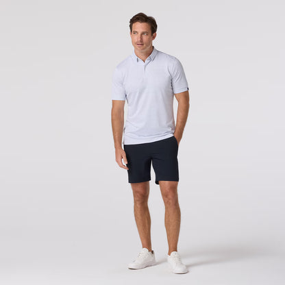 Halyard Polo White Diagonal Dot - Mizzen + Main