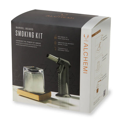 Alchemi Barrel Board Smoking Set - Viski