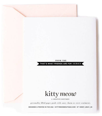 Cheers! Fabulous Champagne Birthday Greeting Card - Kitty Meow Boutique