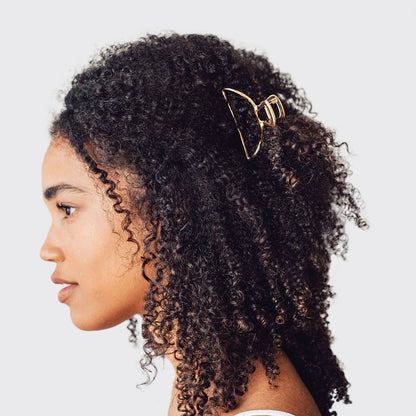 Open Shape Claw Clip Gold - KITSCH