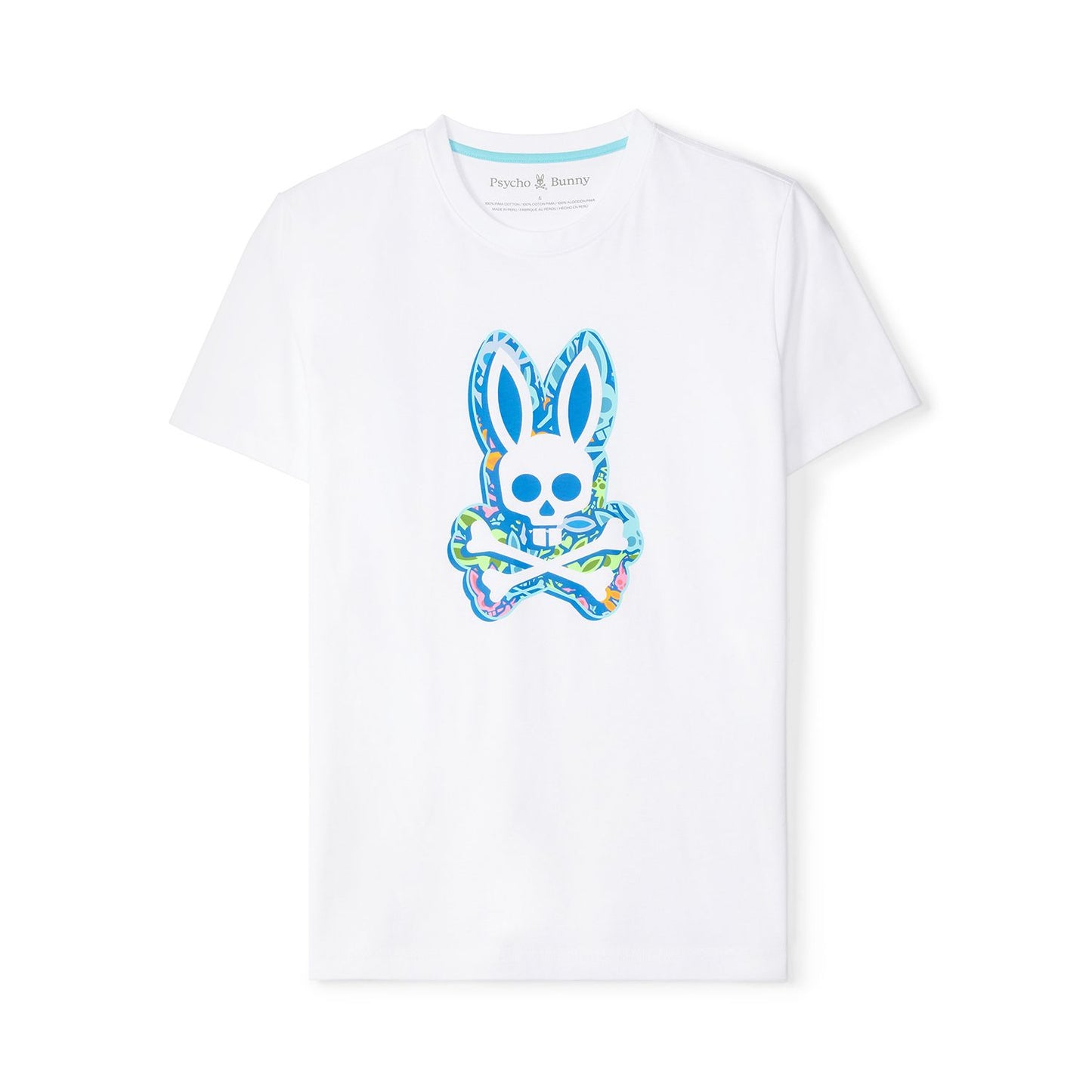 Clifton Graphic Tee White - Psycho Bunny