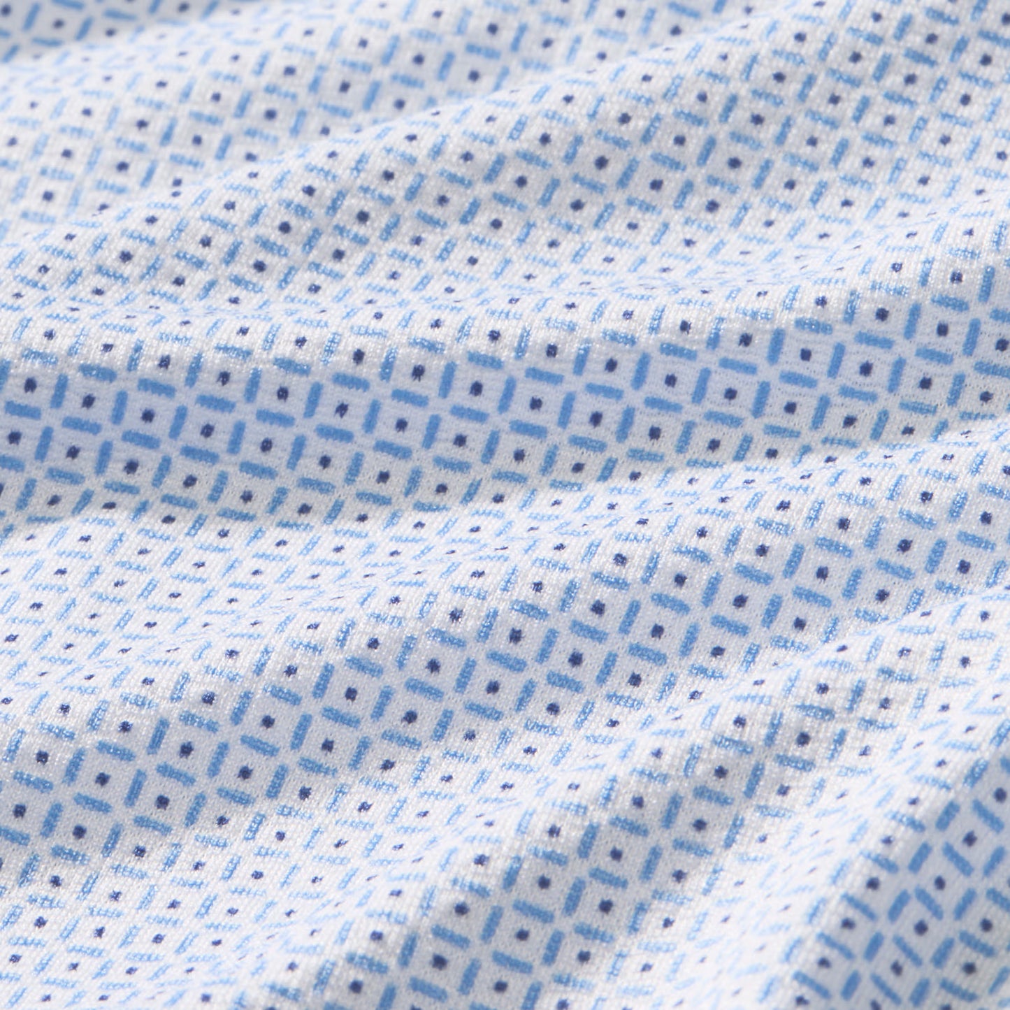 Halyard Short Sleeve White Grid Dot - Mizzen + Main