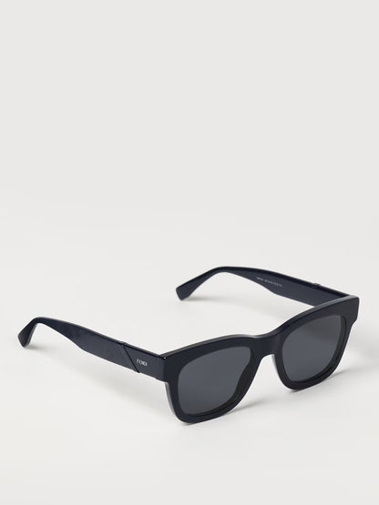 Fendi Diagonal Shiny Blue Smoke Sunglasses - FENDI