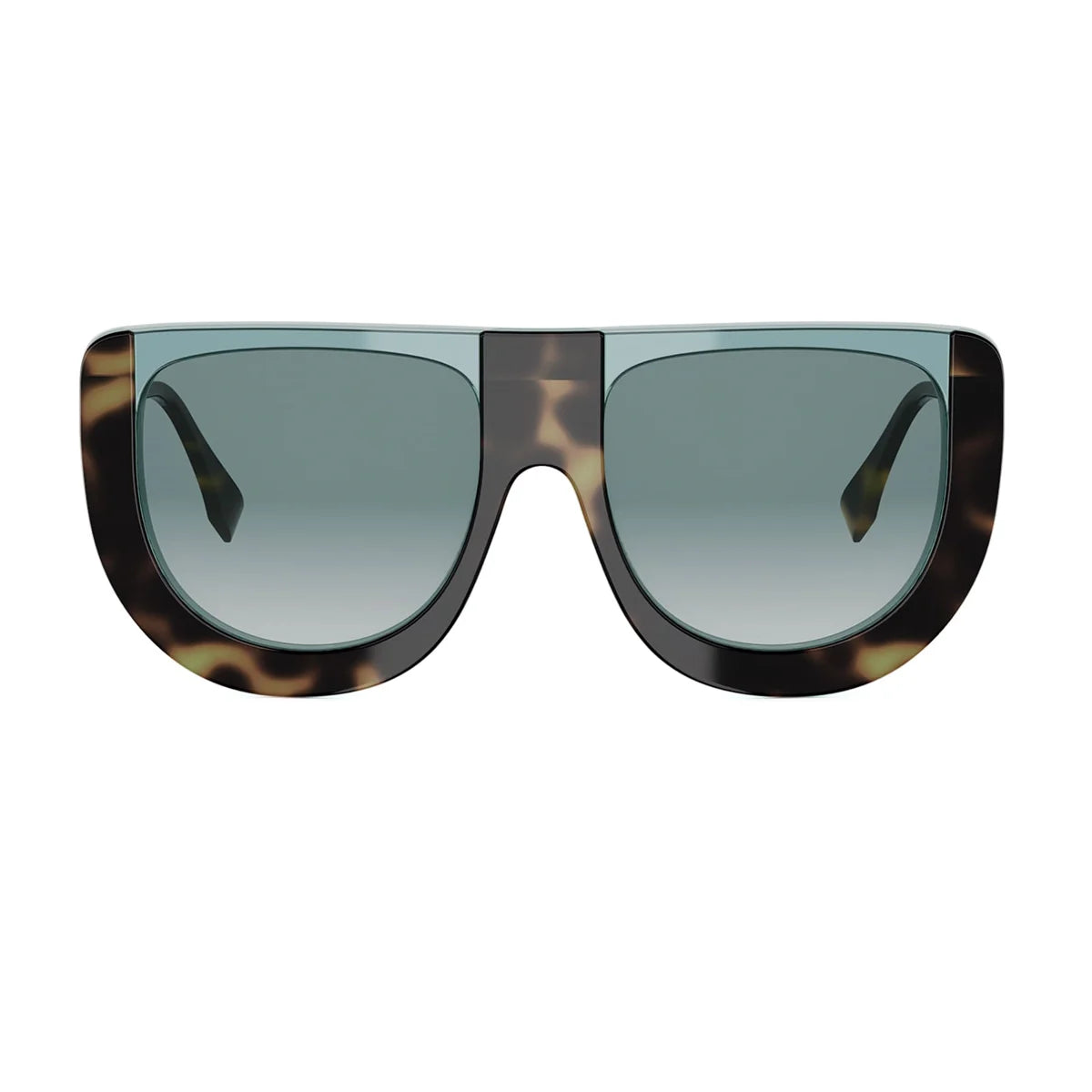 Fendigraphy Sunglasses Havana/Teal - FENDI